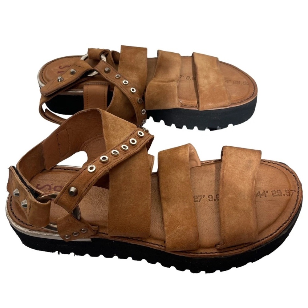 A.S.98 Tan Leather Sandals